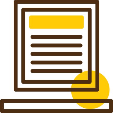 belge simgesi vektör illüstrasyonu