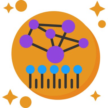 Bilim yassı simgesi, vektör illüstrasyonu