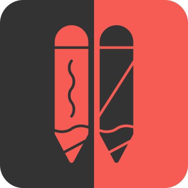 Fırçalı bir kalemin vektör çizimi