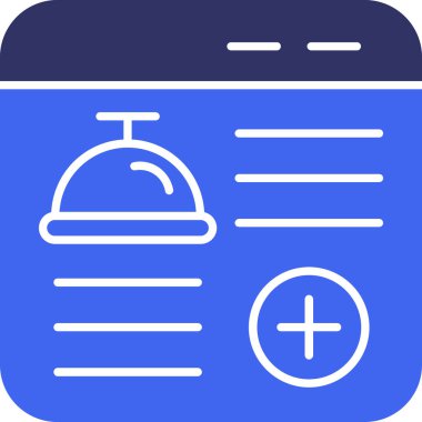 Otel simgesi vektör illüstrasyonu