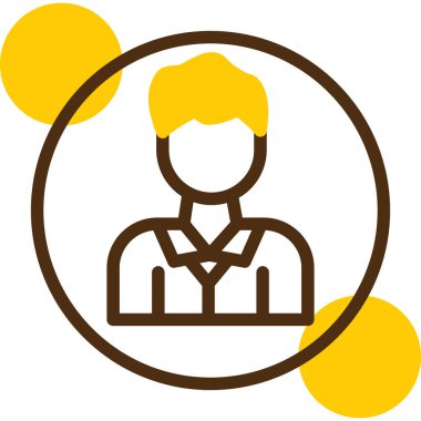 İnsan simgesinin vektör illüstrasyonu