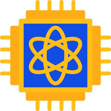 İşlemci. Web simgesi basit illüstrasyon