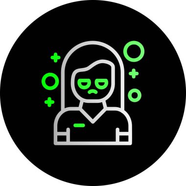 kadın simge vektör illüstrasyonu