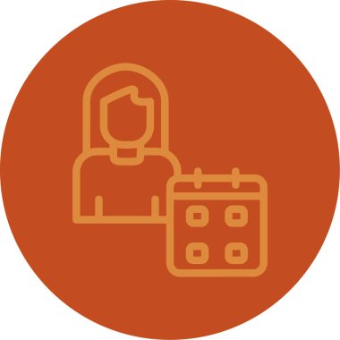 Bir kadının vektör illüstrasyonu