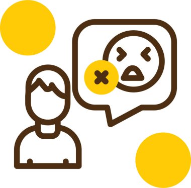 Üzgün surat. Basit tasarım