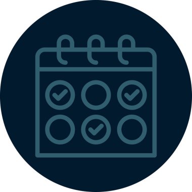 Takvim simgesi vektör illüstrasyonu