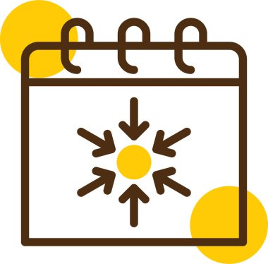 Takvim simgesi vektör illüstrasyonu