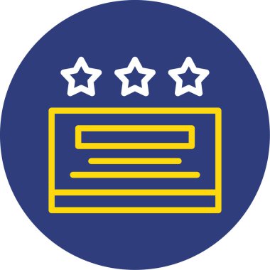 derecelendirme simgesi vektör illüstrasyonu