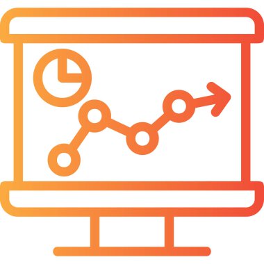 iş grafiği. vektör simgesi