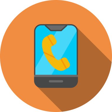 - Telefon. Web simgesi basit illüstrasyon