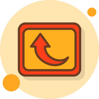 ok yönü simgesi doldurulmuş - taslak biçimi