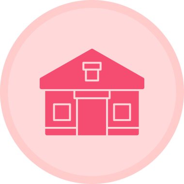 Modern yapı simgesinin vektör illüstrasyonu