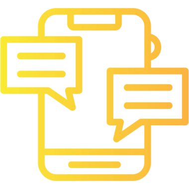 Konuş. Web simgesi basit illüstrasyon