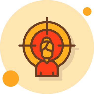 hedef simge vektör illüstrasyonu