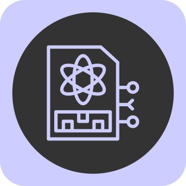 vektör atom simgesi illüstrasyonu