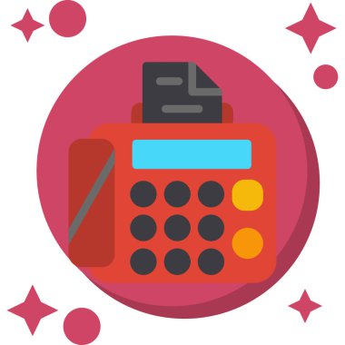 hesap makinesi simgesi, vektör illüstrasyonu