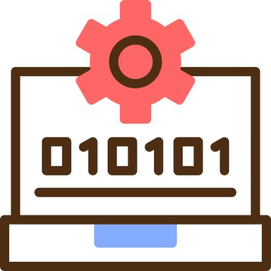 Bilgisayar. Web simgesi basit illüstrasyon