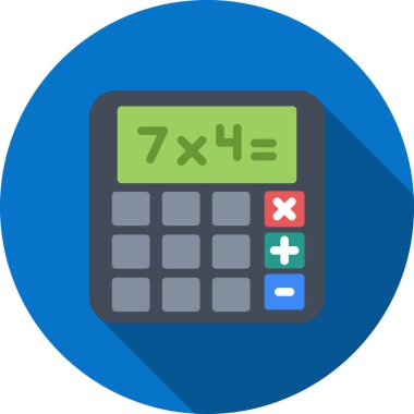 Matematik düz vektör simgesi