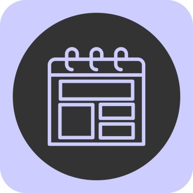 Web sayfası simgesi soyut arkaplanda izole edildi