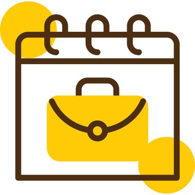 iş evrak çantası simgesi, vektör illüstrasyonu