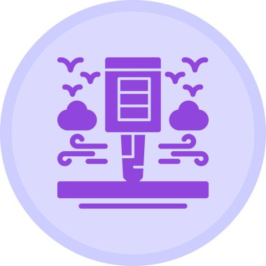 Bir dizüstü bilgisayar simgesinin vektör illüstrasyonu