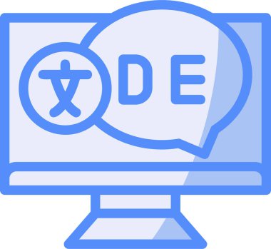 Bilgisayar. Web simgesi basit illüstrasyon