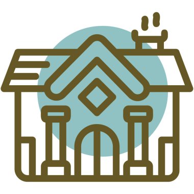 Ev simgesi vektör illüstrasyonu