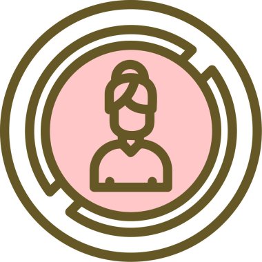 avatar. Web simgesi basit illüstrasyon