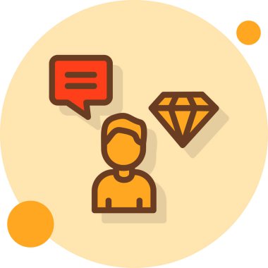 Sohbet simgesi vektör illüstrasyonu