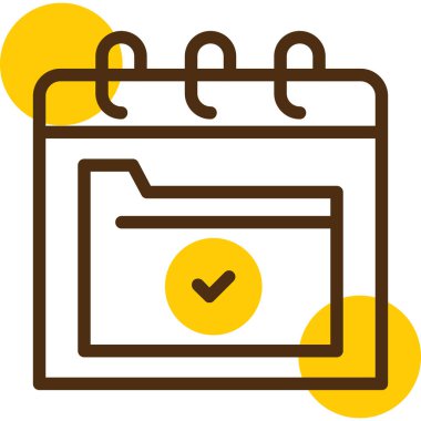 Takvim simgesinin vektör illüstrasyonu