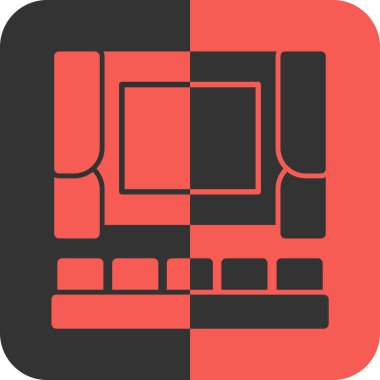 Modern bilgisayar simgesinin vektör illüstrasyonu