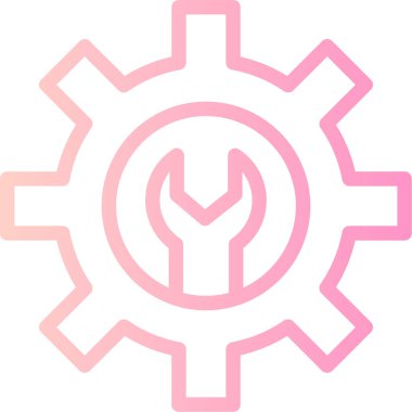 Teçhizat Web simgesi basit illüstrasyon