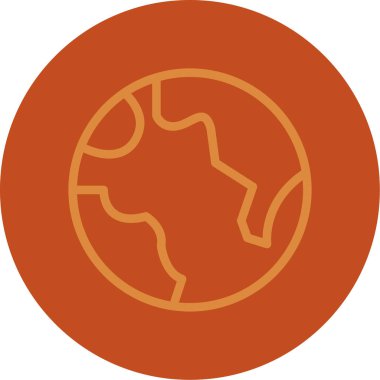 küresel web simgesi basit illüstrasyon