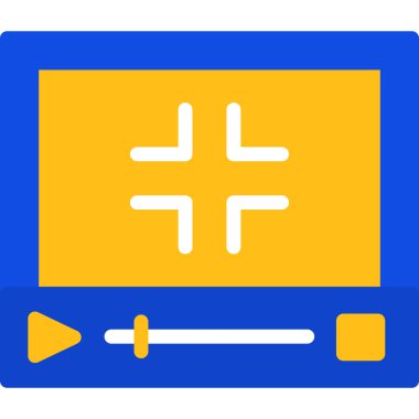 bilgisayar izleme simgesi, vektör illüstrasyonu