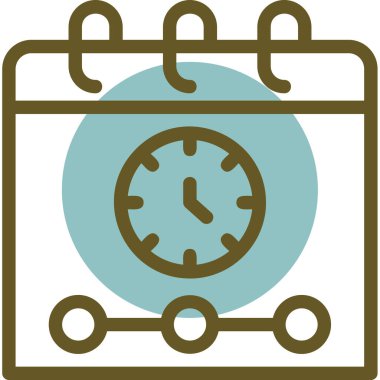 Alarm simgesi vektör illüstrasyonu