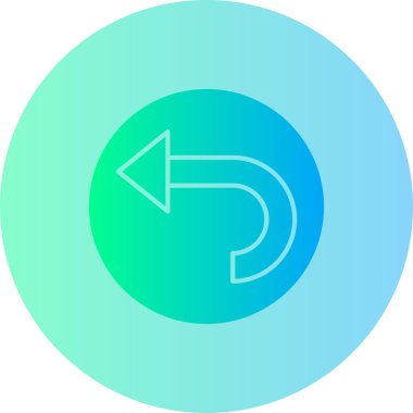 Yön ok simgesi simgesi, basit vektör illüstrasyonu