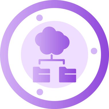 Bir bilgisayar simgesinin vektör illüstrasyonu