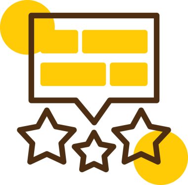 Reyting. Web simgesi basit tasarım