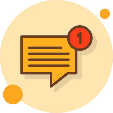 ileti simgesi, vektör illüstrasyonu