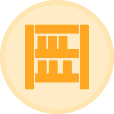 Bina. Web simgesi basit illüstrasyon