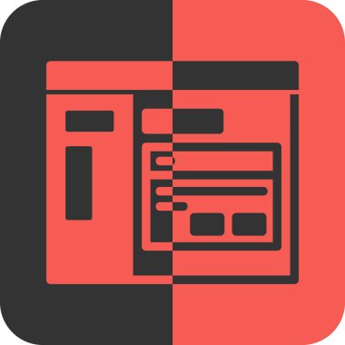 gazete simgesi vektör illüstrasyonu