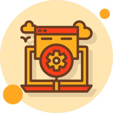 Bir simgenin vektör illüstrasyonu