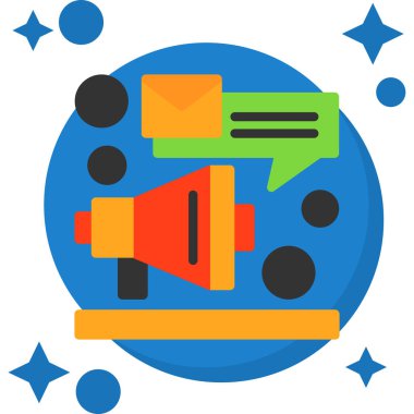 reklam iletisi ikonu pazarlamada - seo kategorisinde