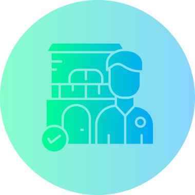 Çantalı bir adamın vektör çizimi