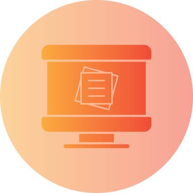 Bilgisayar. Web simgesi basit illüstrasyon