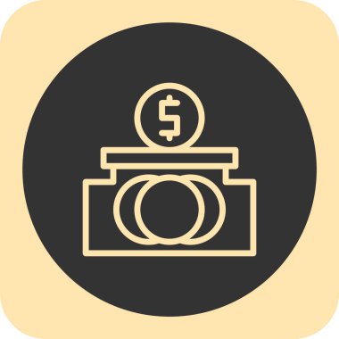 para vektör simgesi. Bu düz yuvarlak kare düğme düz gri renkler kullanır ve beyaz arkaplanda izole edilir