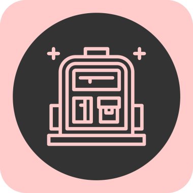 Modern b 'nin vektör illüstrasyonu eksik simgesi