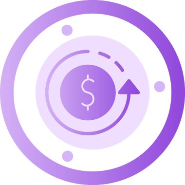 Dolar simgesi vektör illüstrasyonu