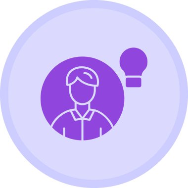 Ampulü olan bir adamın vektör çizimi