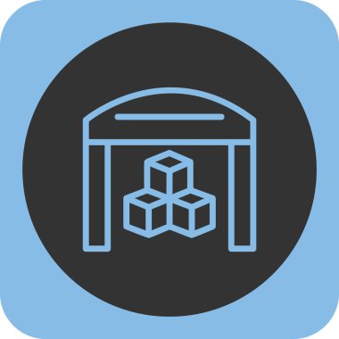 bina simgesi, vektör illüstrasyonu